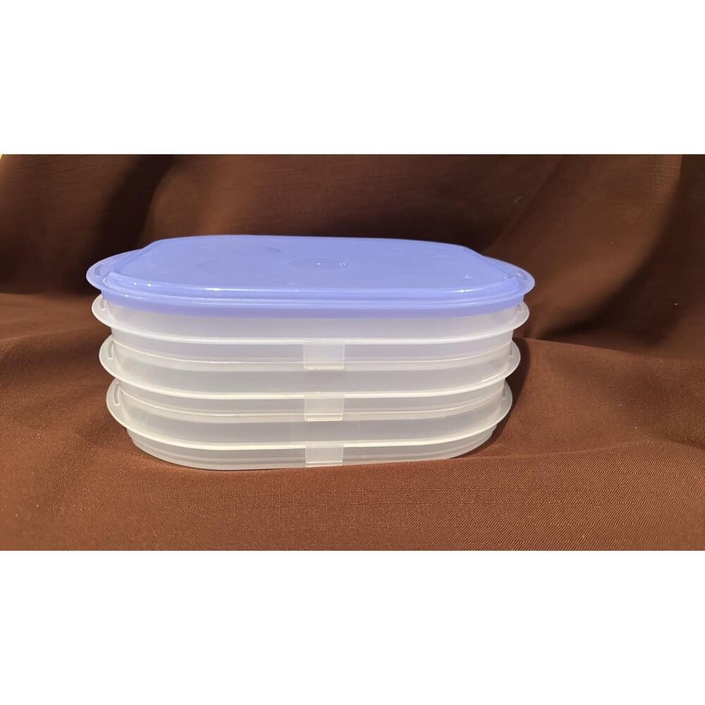 Triple Stack Three Snap Together Food Container Storage
